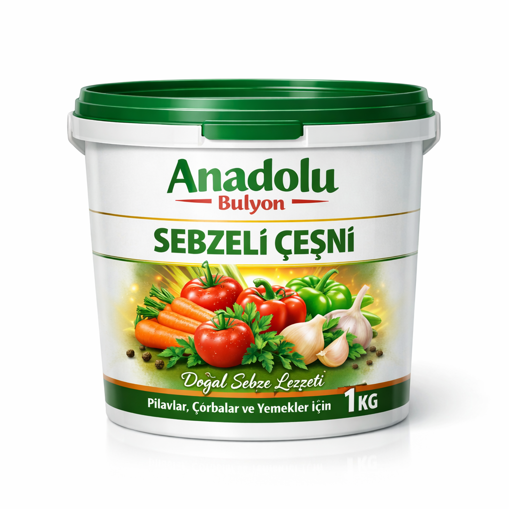 Toptan Sebzeli Çeşni – Profesyonel Mutfaklar İçin Doğal Lezzet Karışımı